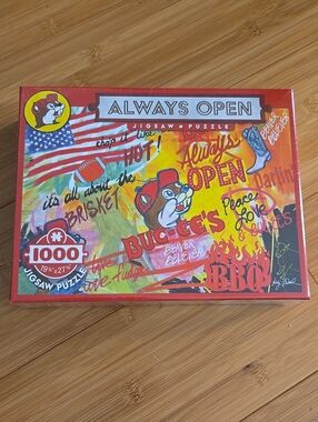 New "Always Open" Buc-ee's 1000-Piece Jigsaw Puzzle